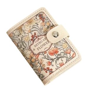 Vintage Floral Card Holder Wallet With Snap Closure RFID NWT